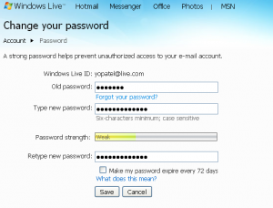 how to change messenger password on laptop