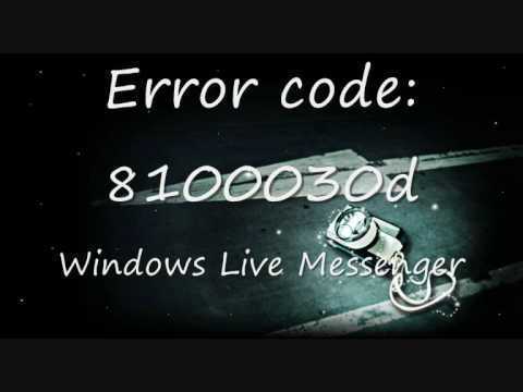 error-8100030d error 8100030d Error 8100030d