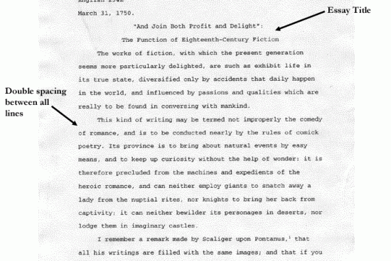 How to Do an MLA Format