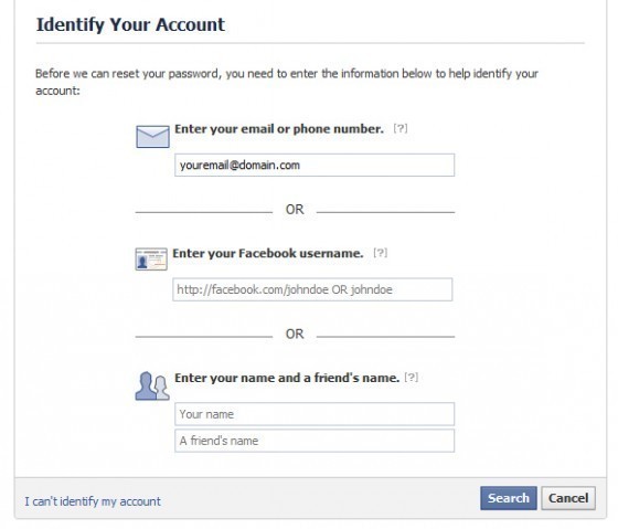 How to Change a Facebook Password identify account 560x479 How to Change a Facebook Password