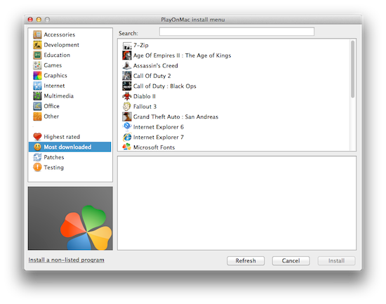 emulating windows on mac