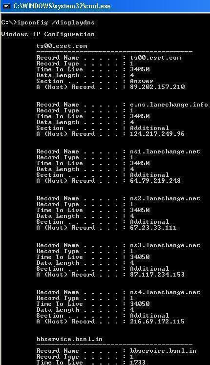 Windows Vista Purge Dns