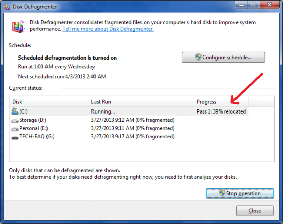 Defragmenting a Hard Drive Partition using Disk Defragmenter