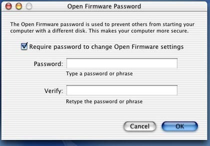 How to Enable Mac OSx Firmware Password Protection