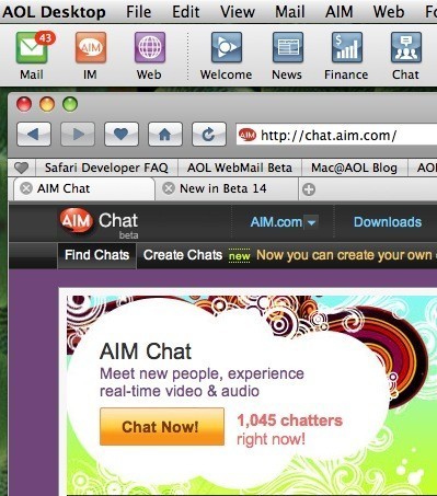 Chat Rooms Aim Users