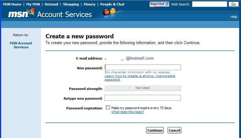 HOTMAIL COM PASSWORD hotmail com password: