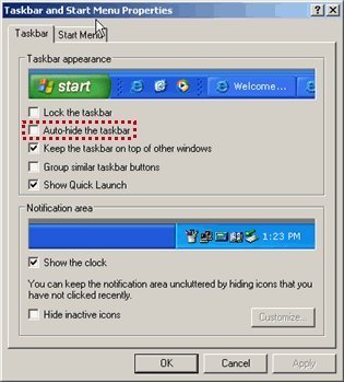 auto hide the taskbar using the registry How to Auto Hide the Taskbar with the Registry