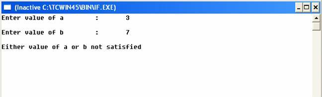 else output if Statement