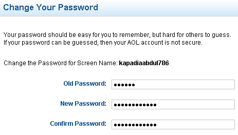 changing aol password 02 How to Change an AOL Password