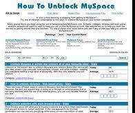 How to Unlock MySpace