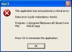 Data Error Cyclic Redundancy Check