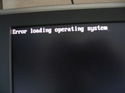 Error Loading Operating System