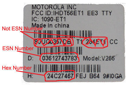 esn ESN (Electronic Serial Number)