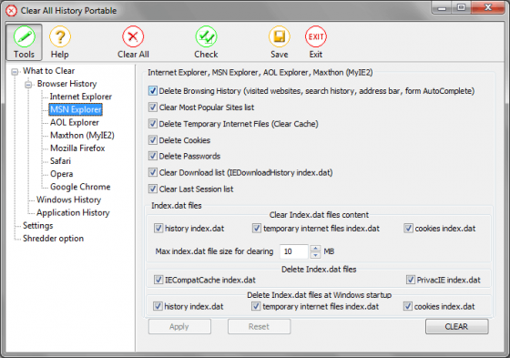 MSN Explorer Web browsers