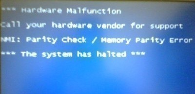 NMI Parity Check/Memory Parity Error