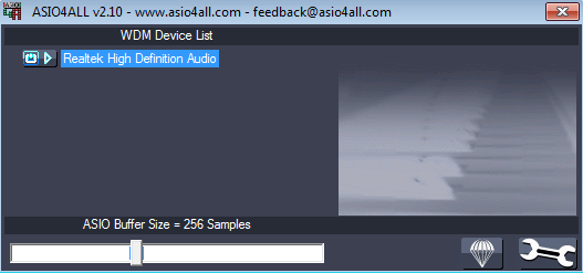 ASIO4ALL Control Panel