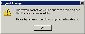 RPC Server Unavailable