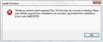 How to Fix Error 0x80070570