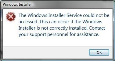 Usługa instalatora systemu Windows nie byłaby dostępna win xp