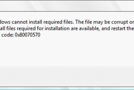 How to Fix Error 0x80070570 in Windows 7
