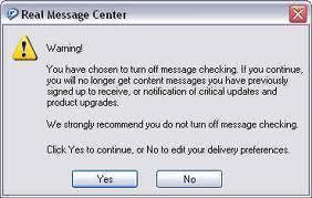 How to Disable Real Message Center