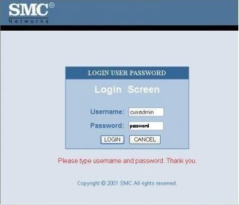 How to Login to a SMC Router