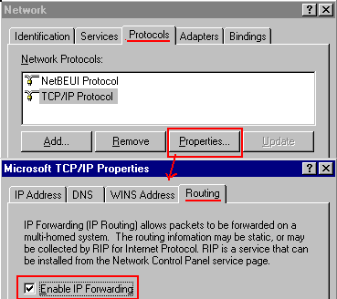 Enabling IP Routing