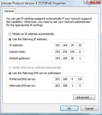 how to change ip address in win xp