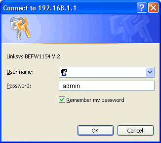 Linksys Default Password