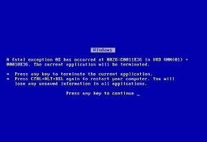 blue screen of death