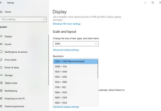 How to Change Resolution in Windows 10?