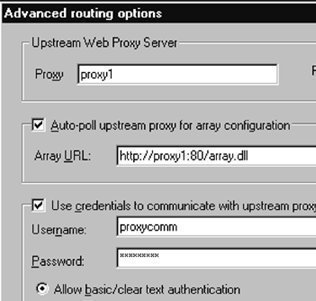 Configuring Proxy Server Arrays and Routes