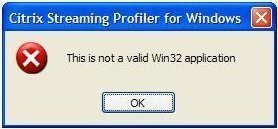 Not a Valid Win32 Application