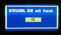 Ntoskrnl.exe is Missing or Corrupt