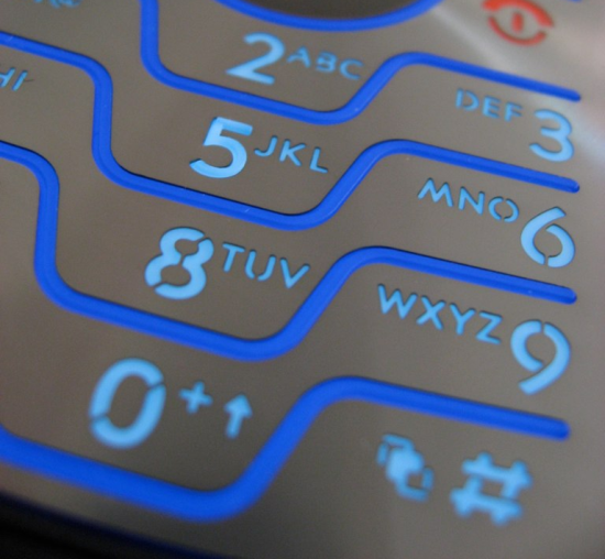 Phone keypad