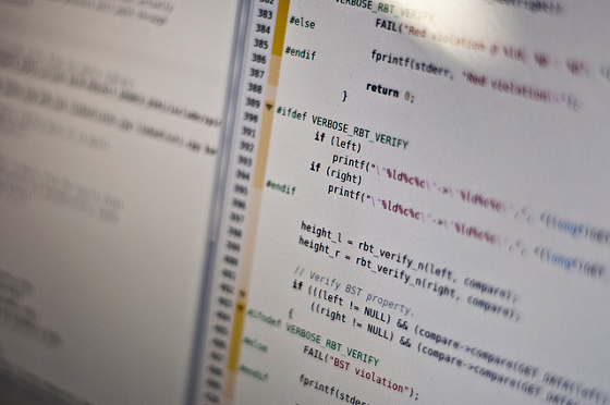 Code in Kate editor in Ubuntu