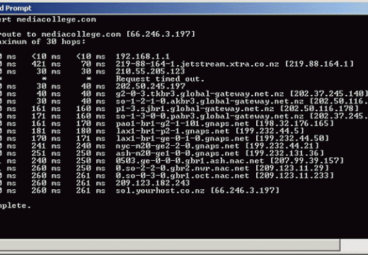 traceroute