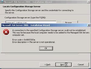 Troubleshooting ISA Server