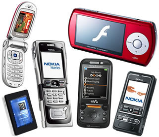 types of mobile telephones