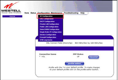 Westell Default Passwords