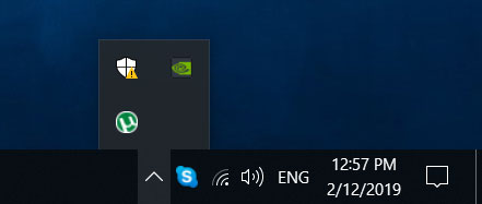 hide system icons in taskbar