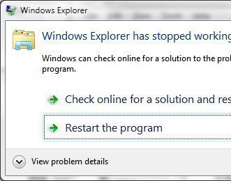 Troubleshooting Windows Explorer Crashes