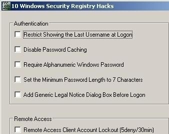 Windows Registry Hacks